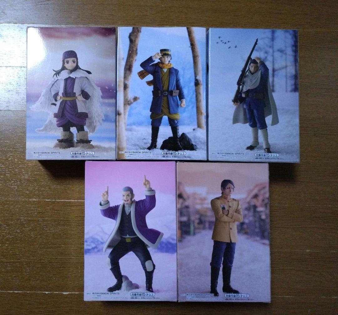 ゴールデンカムイ　バンプレストプライズフィギュア　5種セット