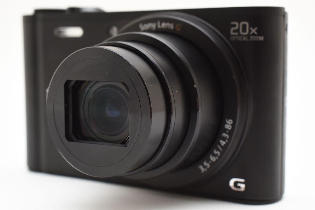 美品　SONY DSC-WX350 ブラック Wi-Fi搭載 デジカメ コンデジ