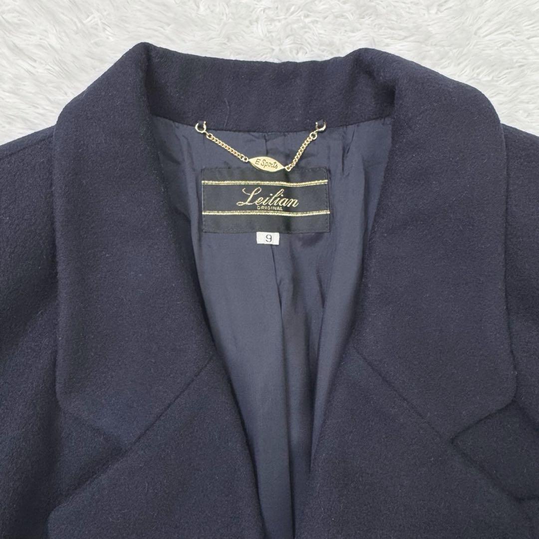 美品】レリアン〈日本製〉カシミヤ100%ダブルボタン金ボタンP