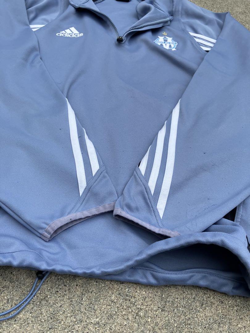 【希少】adidas×マルセイユ　ハーフジップスウェット/ドリルトップ 2XO