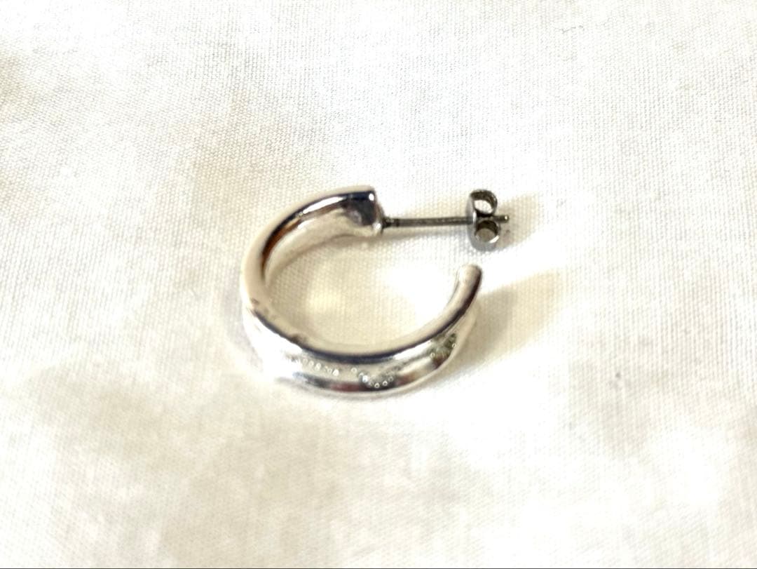 シルバー フープピアス 片耳用 伊勢丹新宿購入