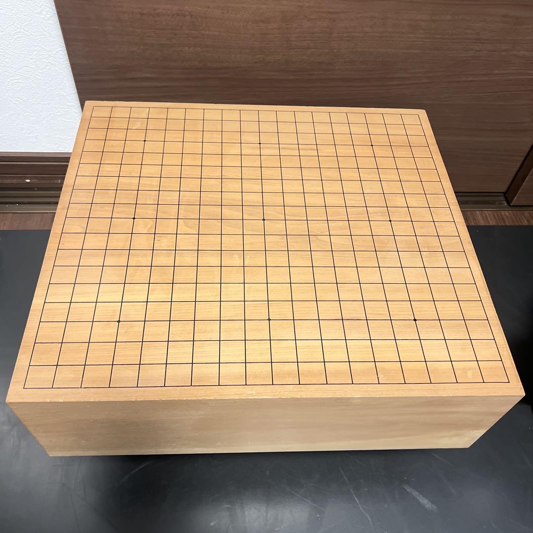 囲碁盤　囲碁　ヘソ有り　脚付き　碁石付き　最高級