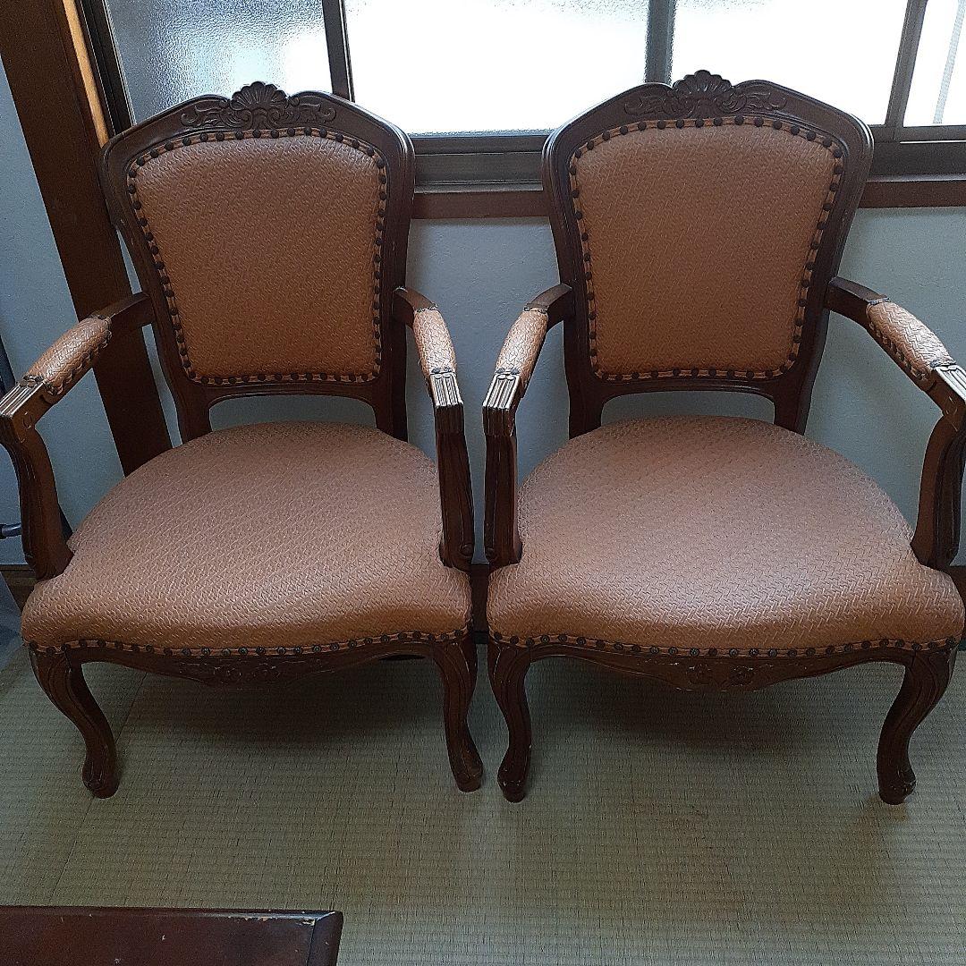 激安!2脚セットなら割引可能!定価は30万!高級アンティークチェアー2