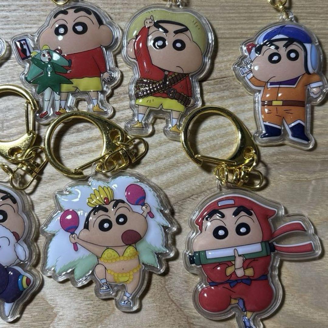 クレヨンしんちゃん 3Dアクリルキーホルダー10点おまとめセット