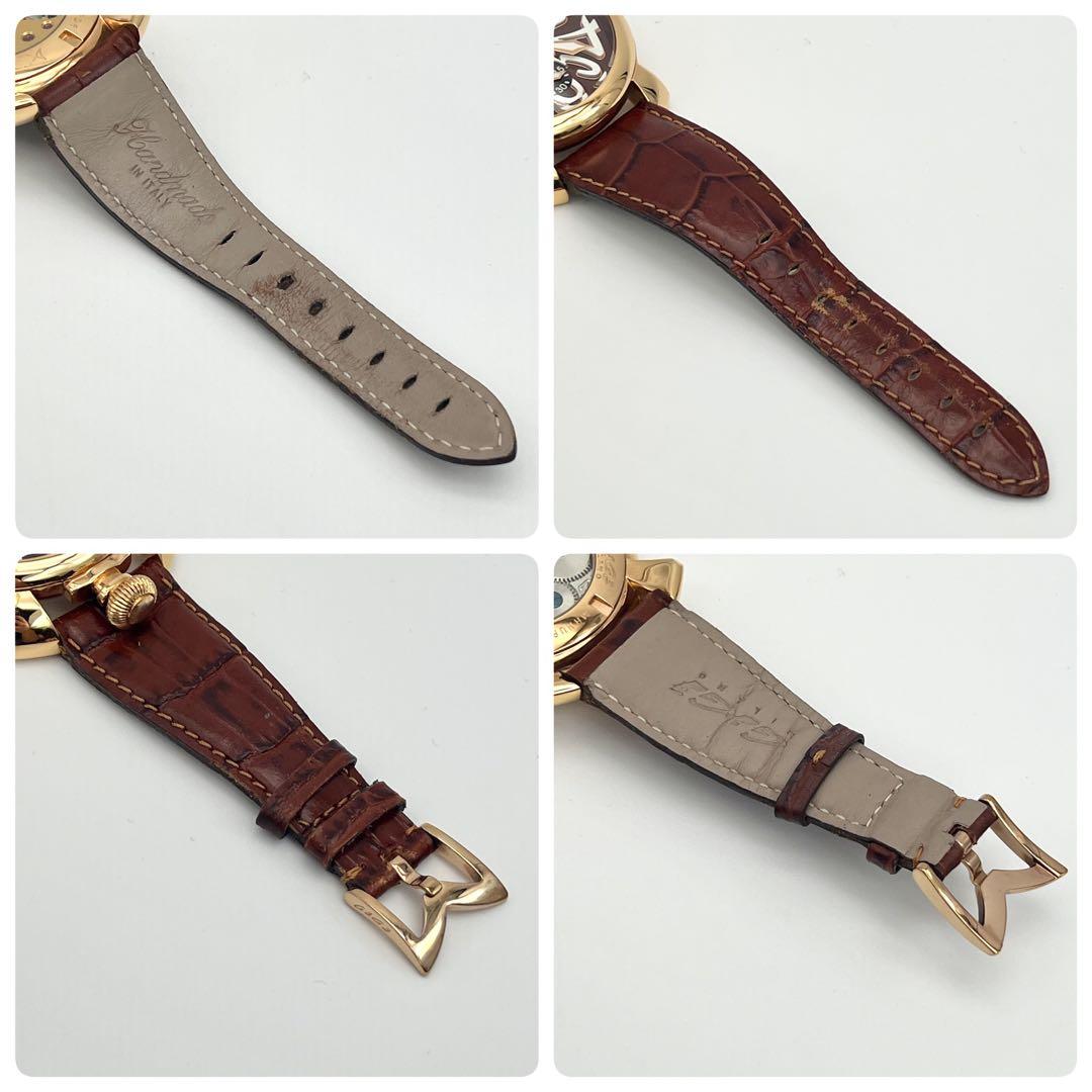 ガガミラノ 時計 メンズ マヌアーレ 48 裏スケルトン 自動巻き 付属品GaGa MILANO MEDICALDB_JP