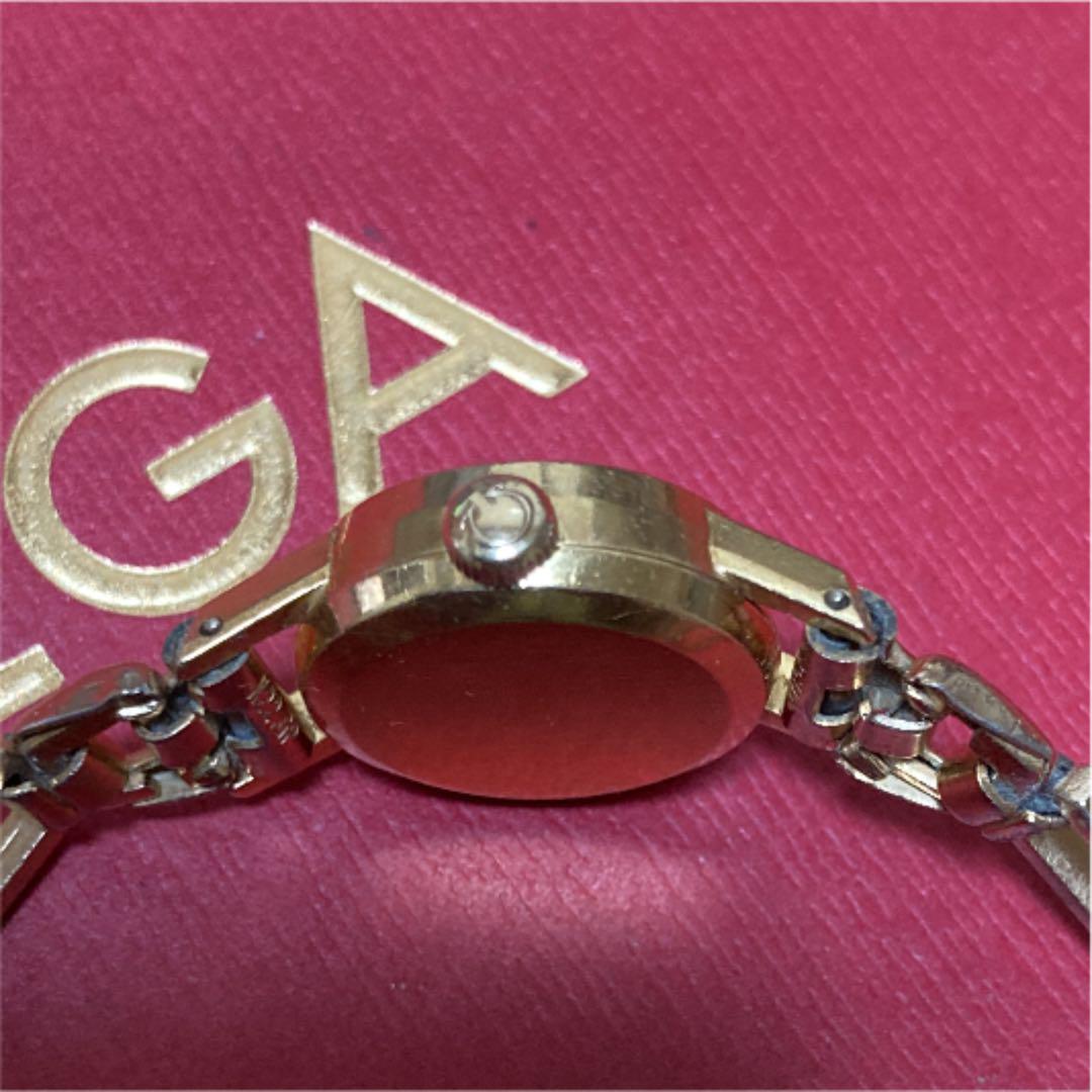 アンティーク OMEGA 18K ダイヤカットガラス手巻き