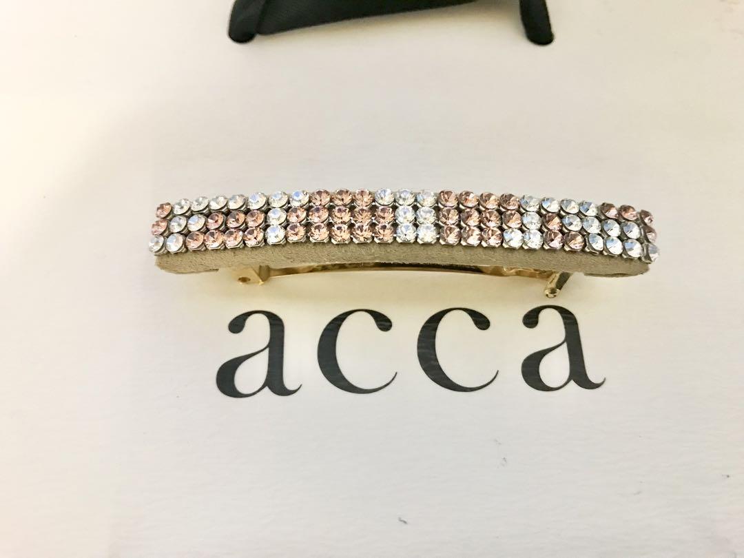 送料無料 店舗 美品accaアッカ ブリジットバレッタヘアアクセサリークリップ ヘアアクセサリー