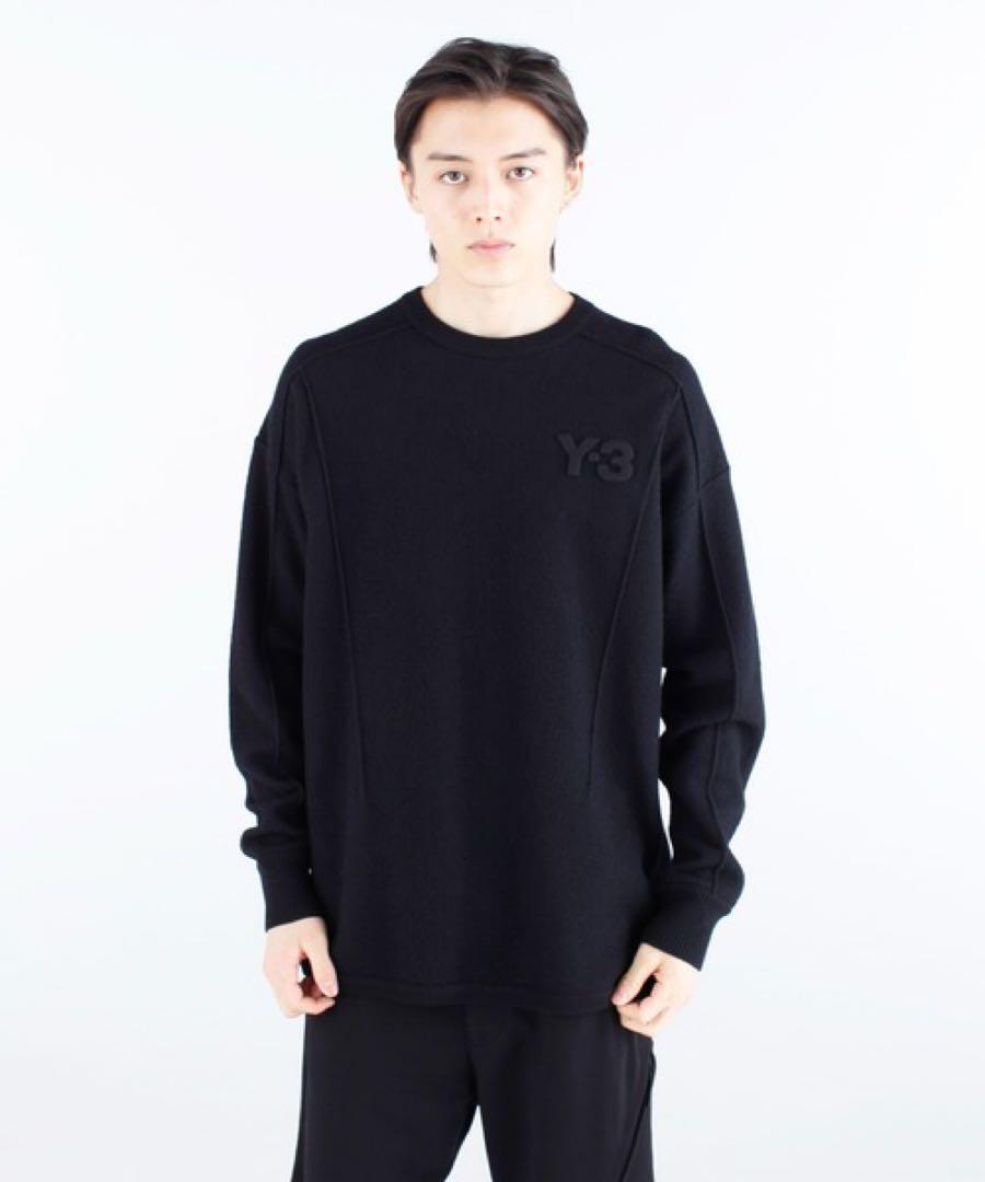 ファッションY-3 MERINO BLEND KNITTED CREW SWEATER