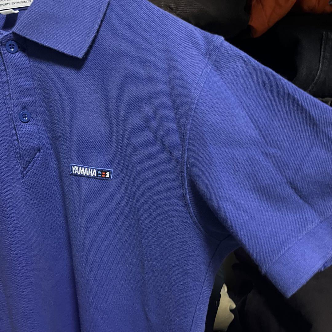 開店記念セール！ YAMAHA メルカリ - 日本製 ネイビー ポロシャツ 刺繍ロゴ あいみょん トップス