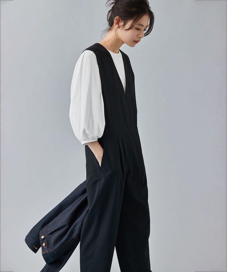 【美品】23区 トリアセダブルクロス オールインワン サロペット awardsandwinners.com