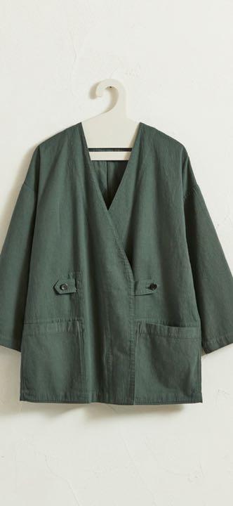 ORGANIC TWILL TAB JACKET