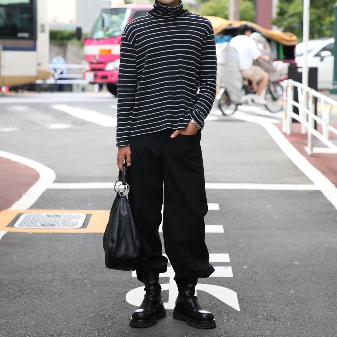 着画あり WOOL BARATHEA WIDE TROUSERS 44M JOHN LAWRENCE SULLIVAN