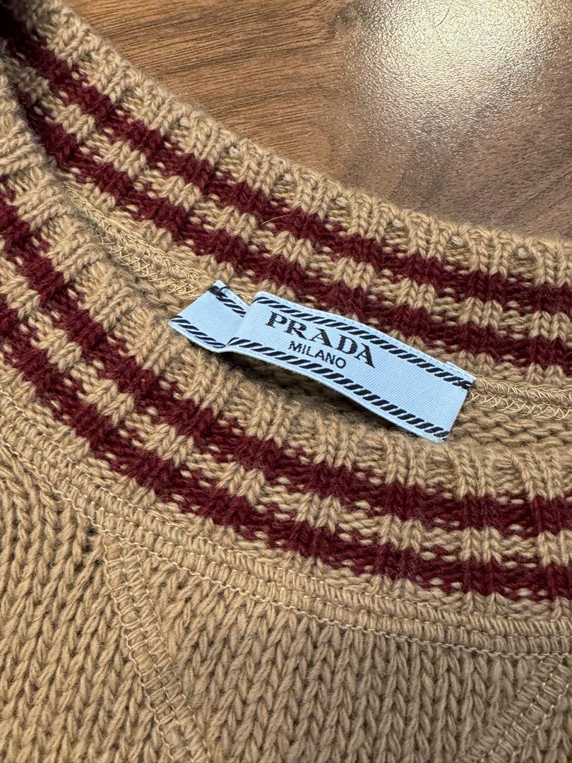 PRADA ウールxカシミヤ クルーネック セーター　現行品