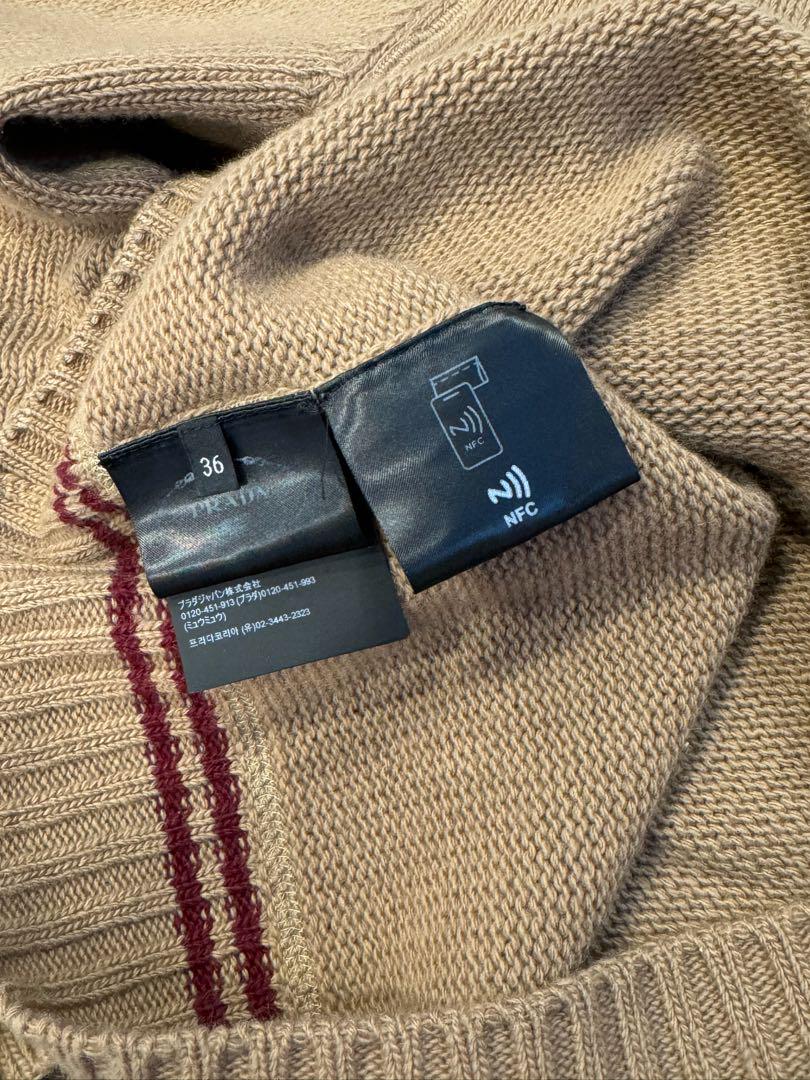 PRADA ウールxカシミヤ クルーネック セーター　現行品
