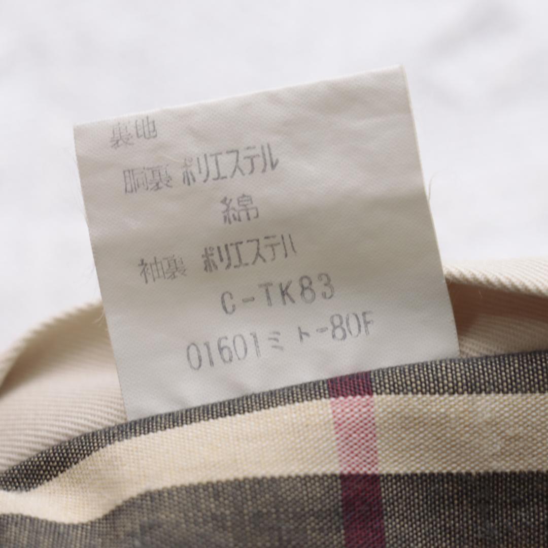 王道ノバチェック！Burberry's　ロングコート　ライナー付き　Mサイズ