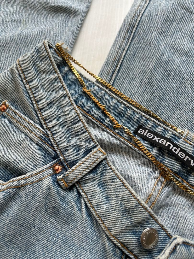 Alexander Wang - alexanderwang アレキサンダーワン Vフロントデニムジーンズ 27 パンツ-レディース-ファッション