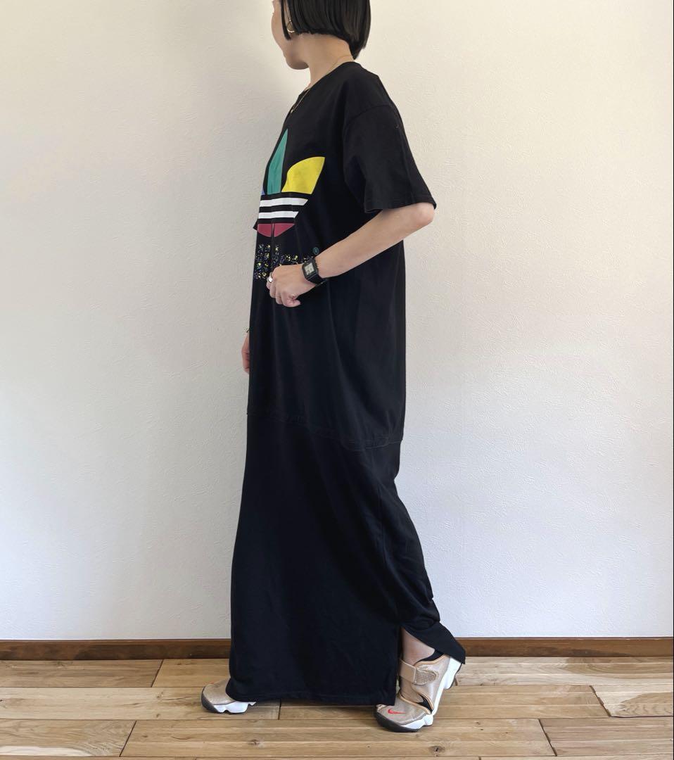 ワンピース 90s adidas vintage Tee MAXI OP