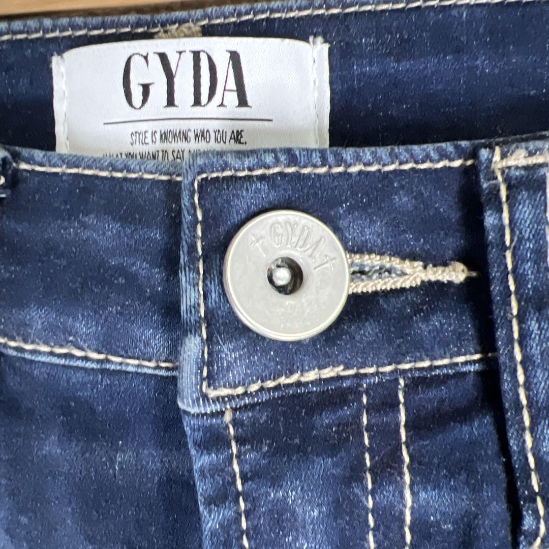 【完売品廃盤品】GYDA ハイウエスト スキニーデニム SIDEデザイン　M 完売品廃盤品】GYDA ハイウエスト スキニーデニム SIDEデザイン