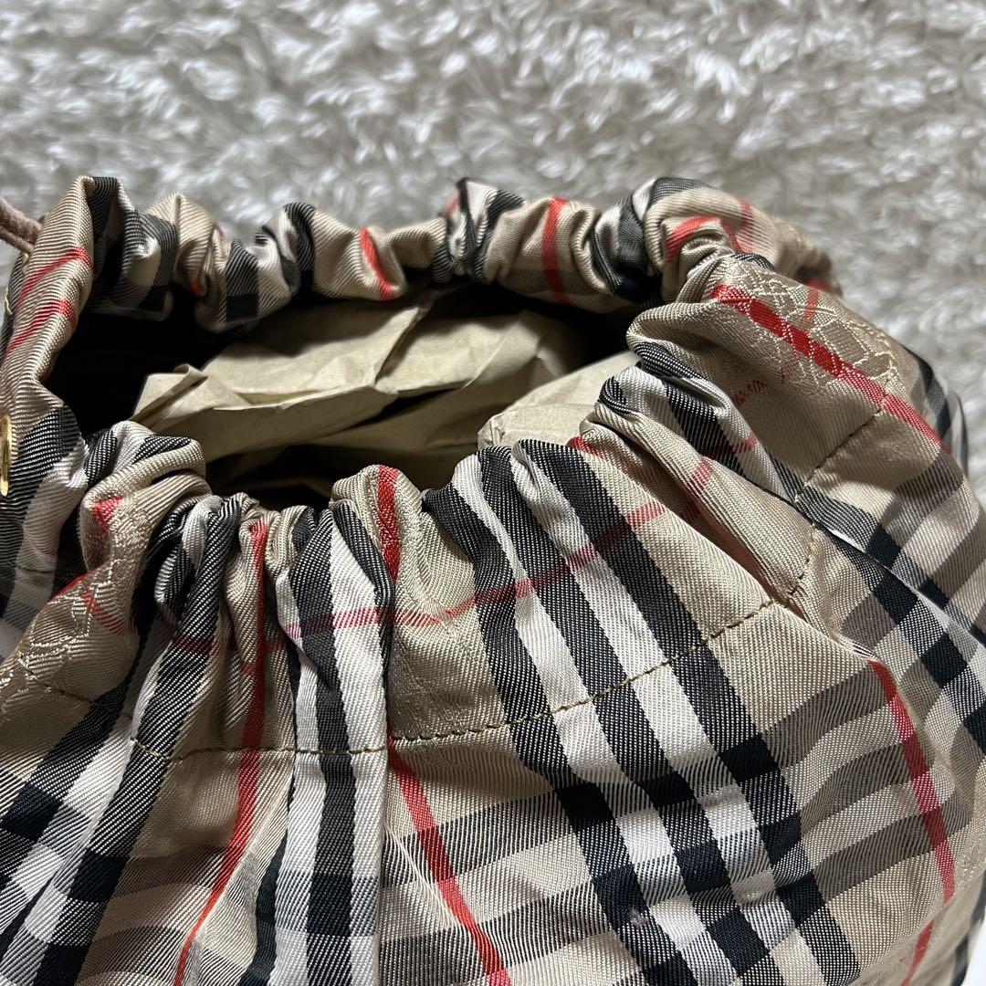 希少 タグ付き バーバリー 巾着 折りたたみ エコバッグ ノヴァ