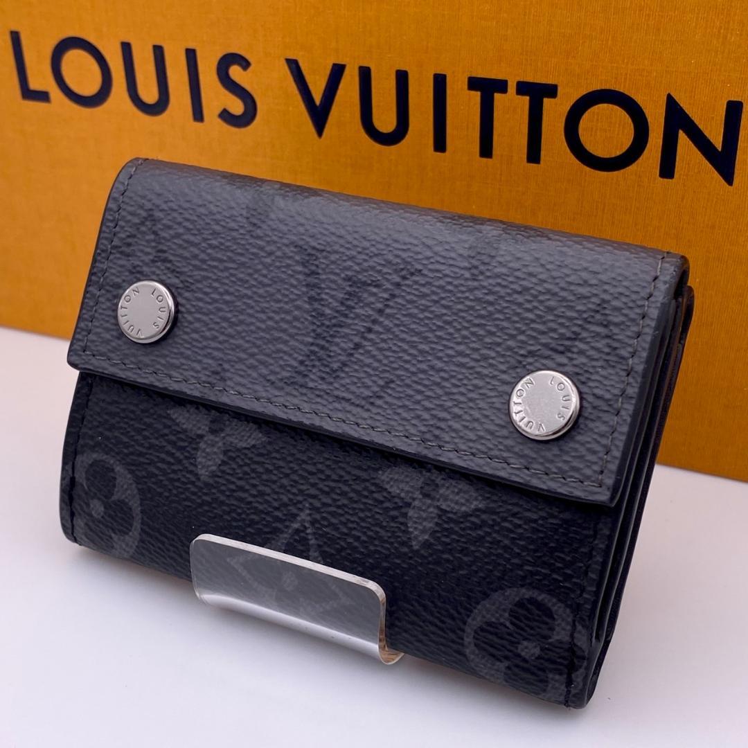 未使用級◆ルイヴィトン ディスカバリーコンパクトウォレット エクリプス LOUIS VUITTON 【新品同様】ルイヴィトン モノグラムエクリプス