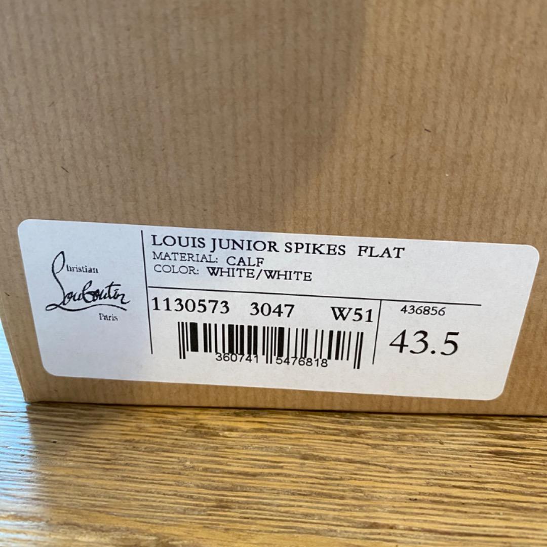 ルブタン Christian Louboutin スタッズスニーカー ホワイト