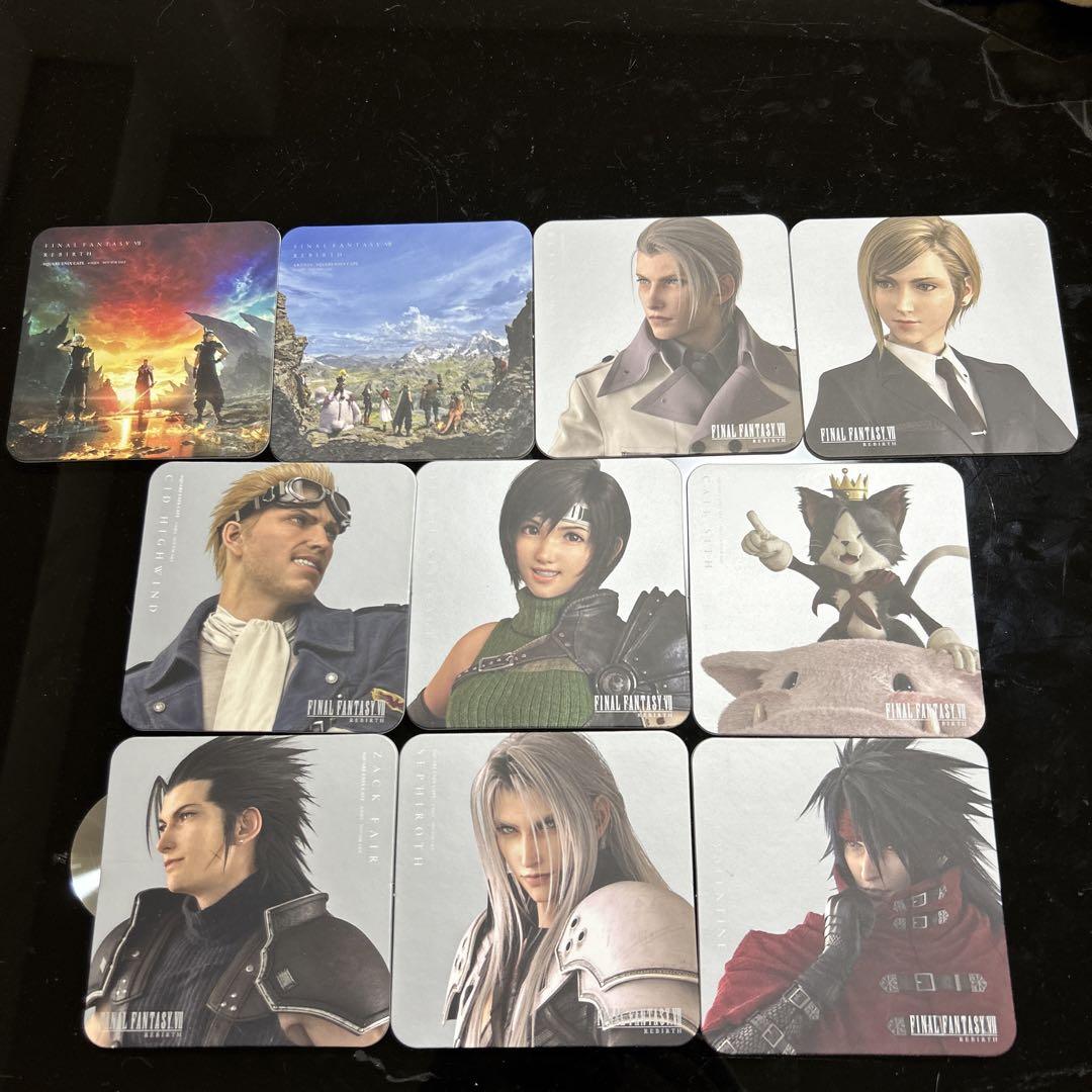 ファイナルファンタジーVII リメイク スクエニカフェ コースター フルコンプ ff7 ファイナルファンタジー7 リバース スクエニカフェ