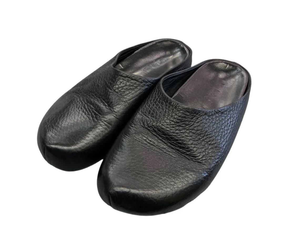 MARNI マルニ サンダル フラットミュール 27 メンズ レザー ブラック27cm marni