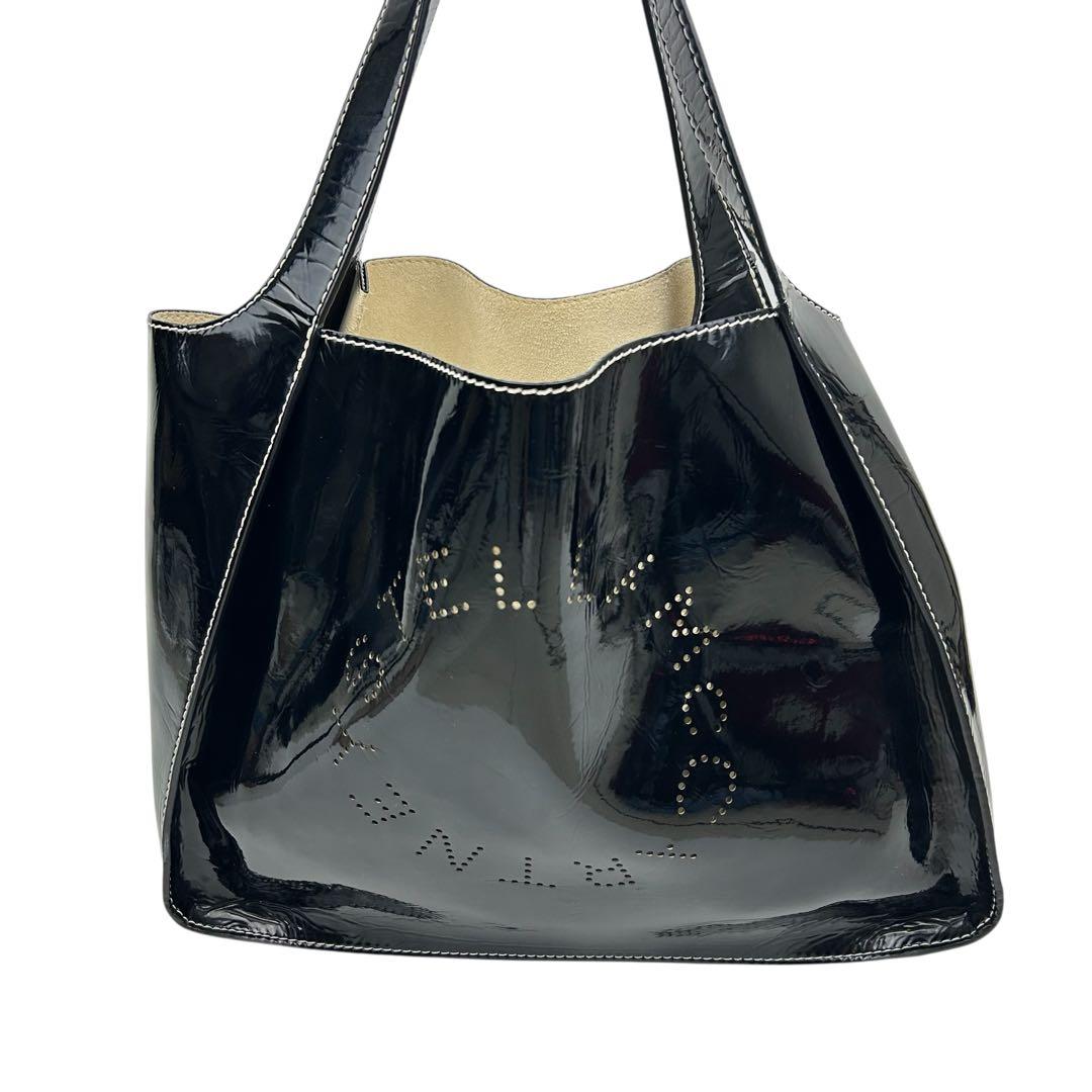 ステラマッカートニー サークルロゴ パンチング トートバッグ ポーチ付