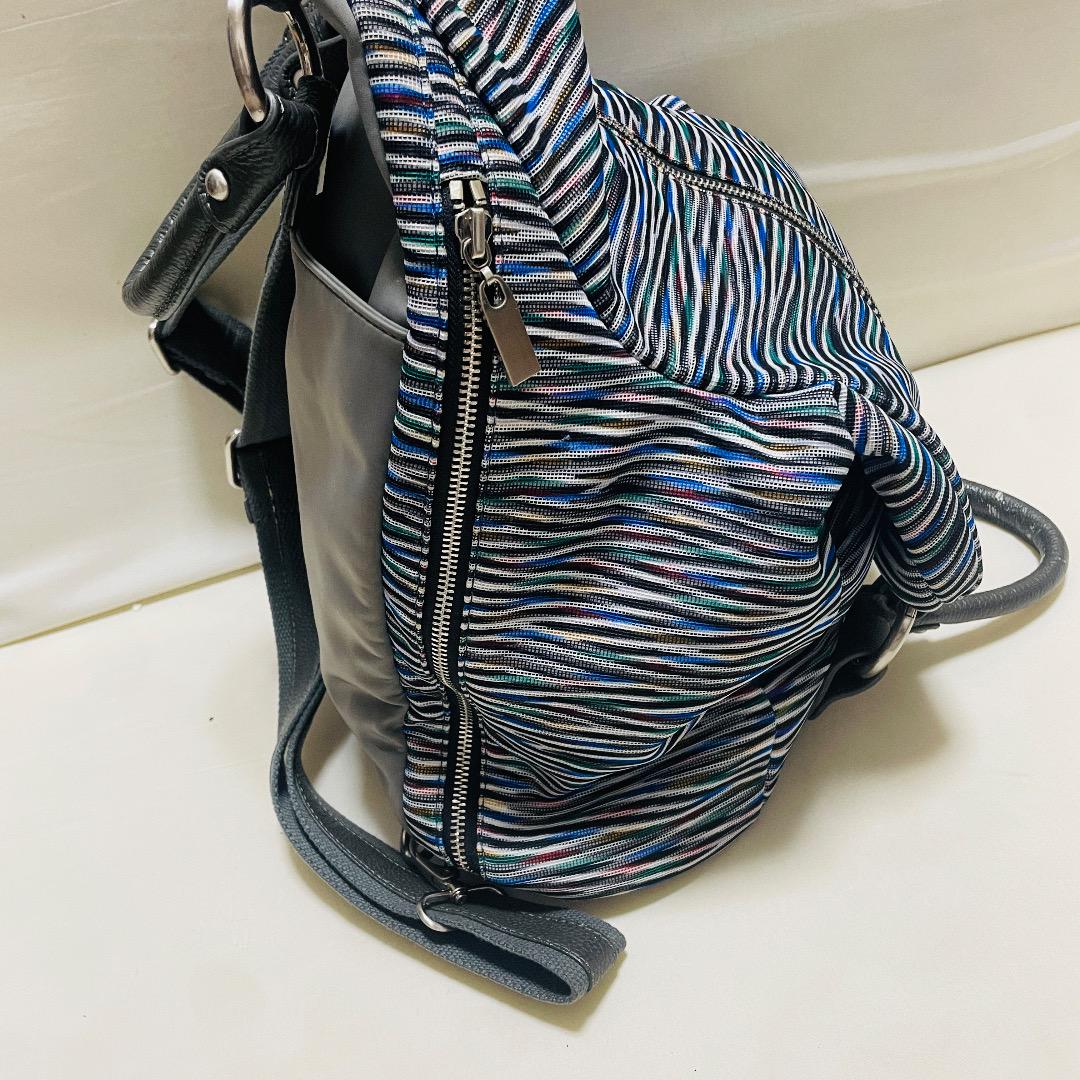 ブランド通販 美品✨ A4収納 総柄 トートバッグ リュック 2Way イアパピヨネ バッグ