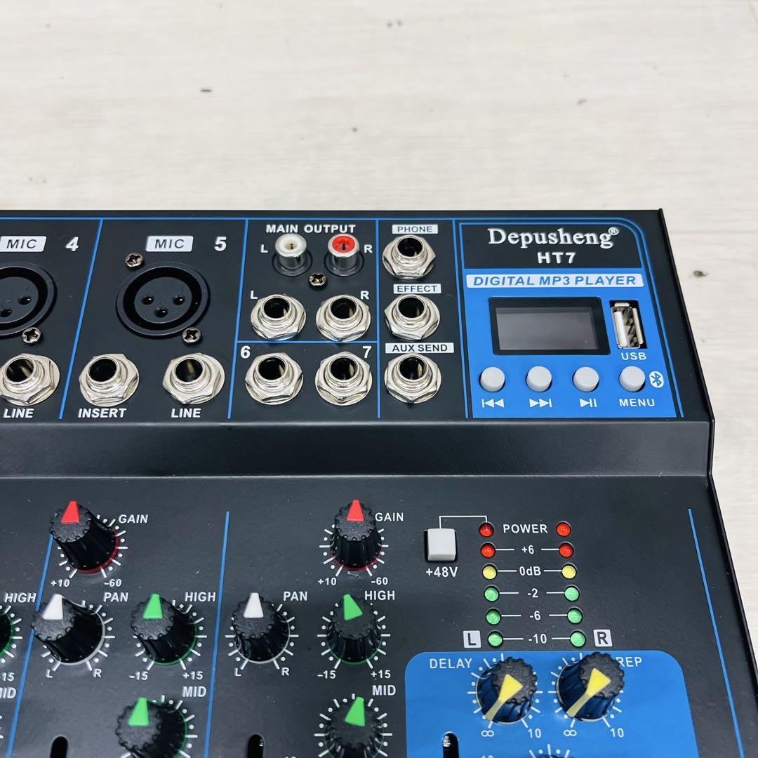 美品 Depusheng HT7 Bluetoothポータブルオーディオミキサー