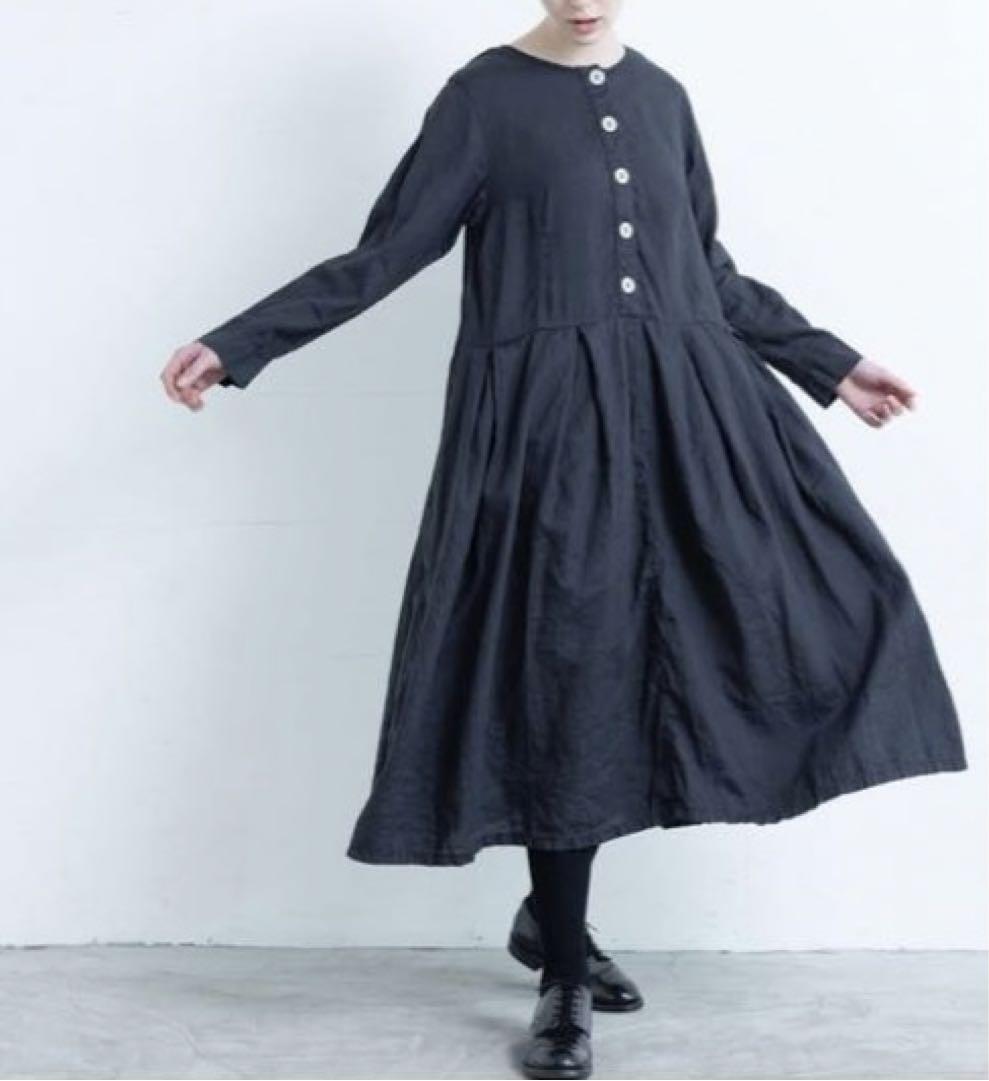 Gauze# 新品 2WAYデザイン 黒のフレアスリーブワンピース