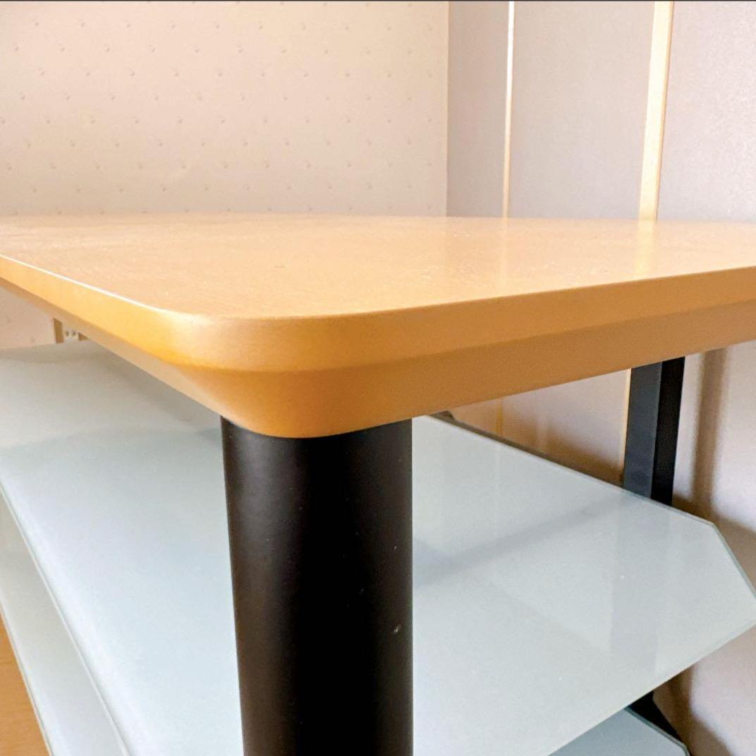 【未使用美品】TV台｜強化ガラス W1100×D400×H430mm｜ハヤミ工産