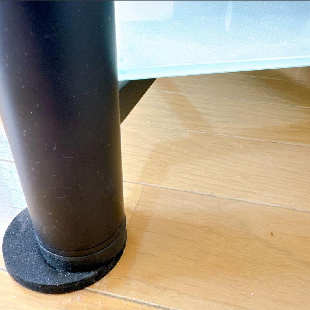 【未使用美品】TV台｜強化ガラス W1100×D400×H430mm｜ハヤミ工産