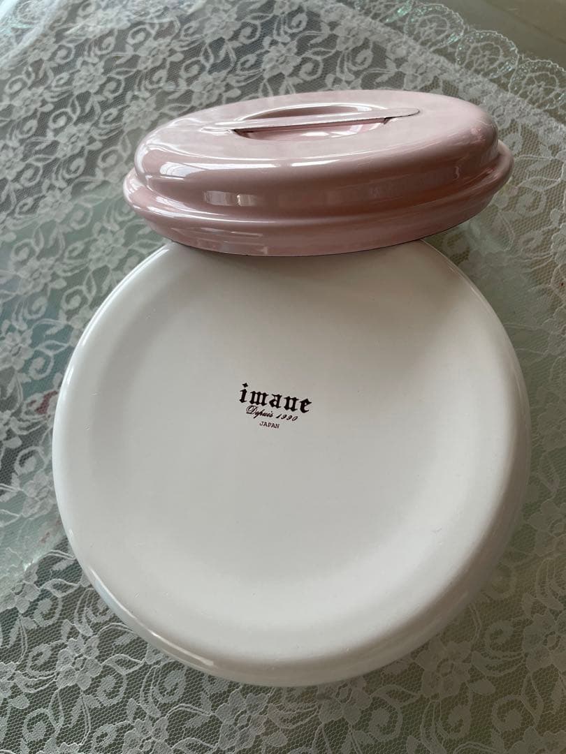 最大96%OFFクーポン イマン☆ホーロー☆プリンセスローズ・丸缶小 食器