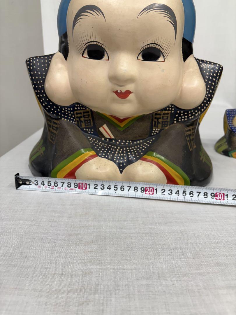 最新エルメス 貯金箱 置物 福助人形 縁起物 工芸品オンライン - 商売繁盛 工芸品