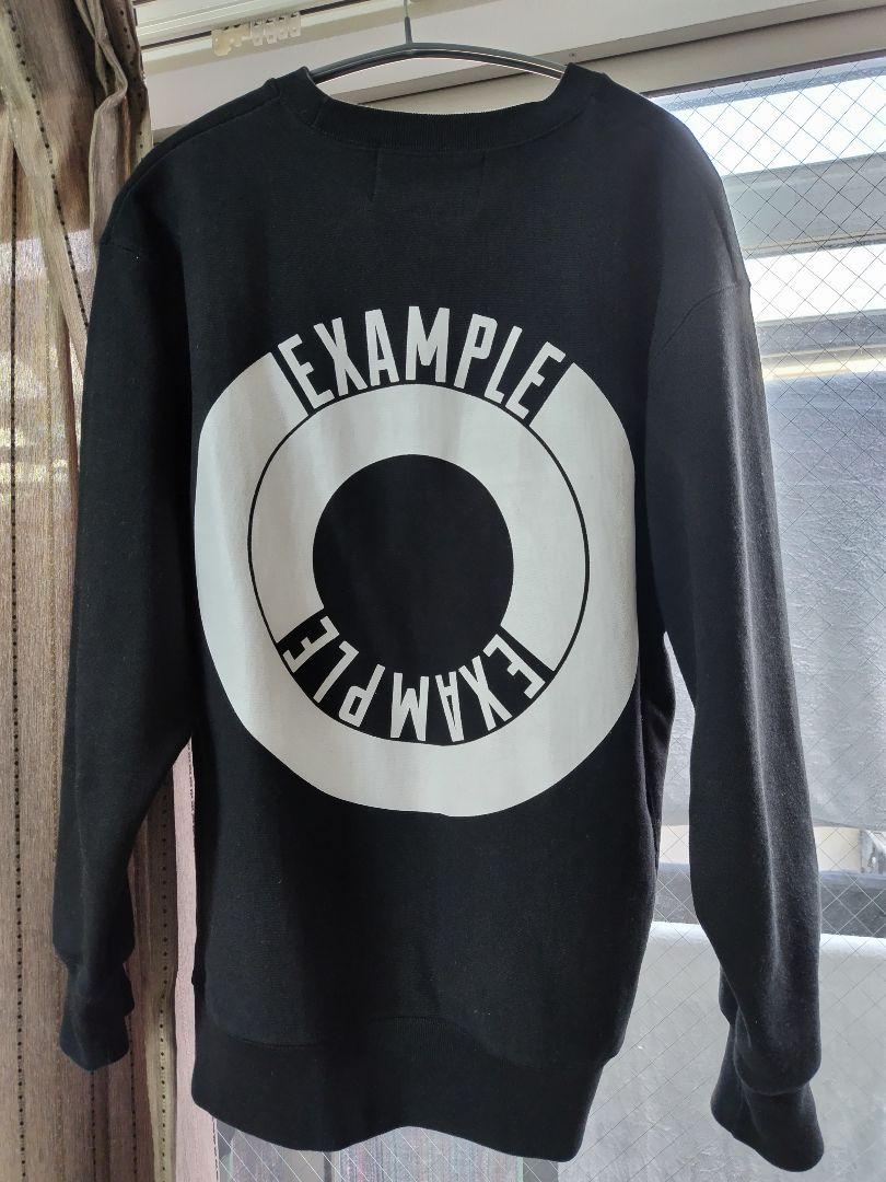 Example ブラック スウェット L