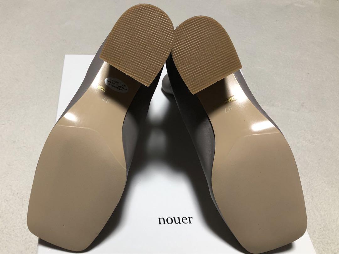 ヤマダヤ　nouer グレー 羊革ショートブーツ 新品未使用品　サイズ37 ヤマダヤ nouer グレー 羊革ショートブーツ 新品未使用品