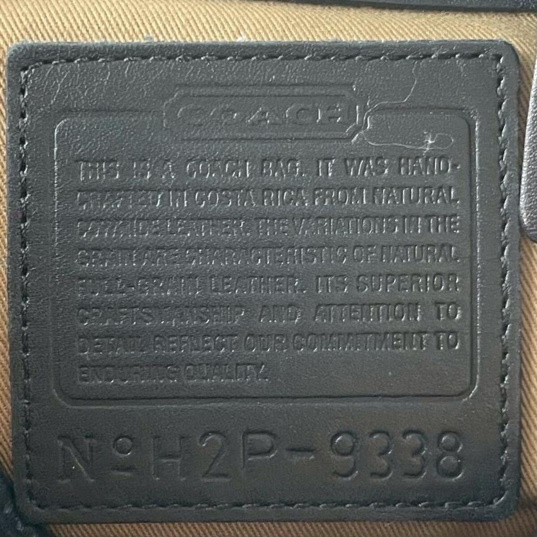 極美品 COACH コーチ 9338 ショルダーバッグ ターンロック 黒