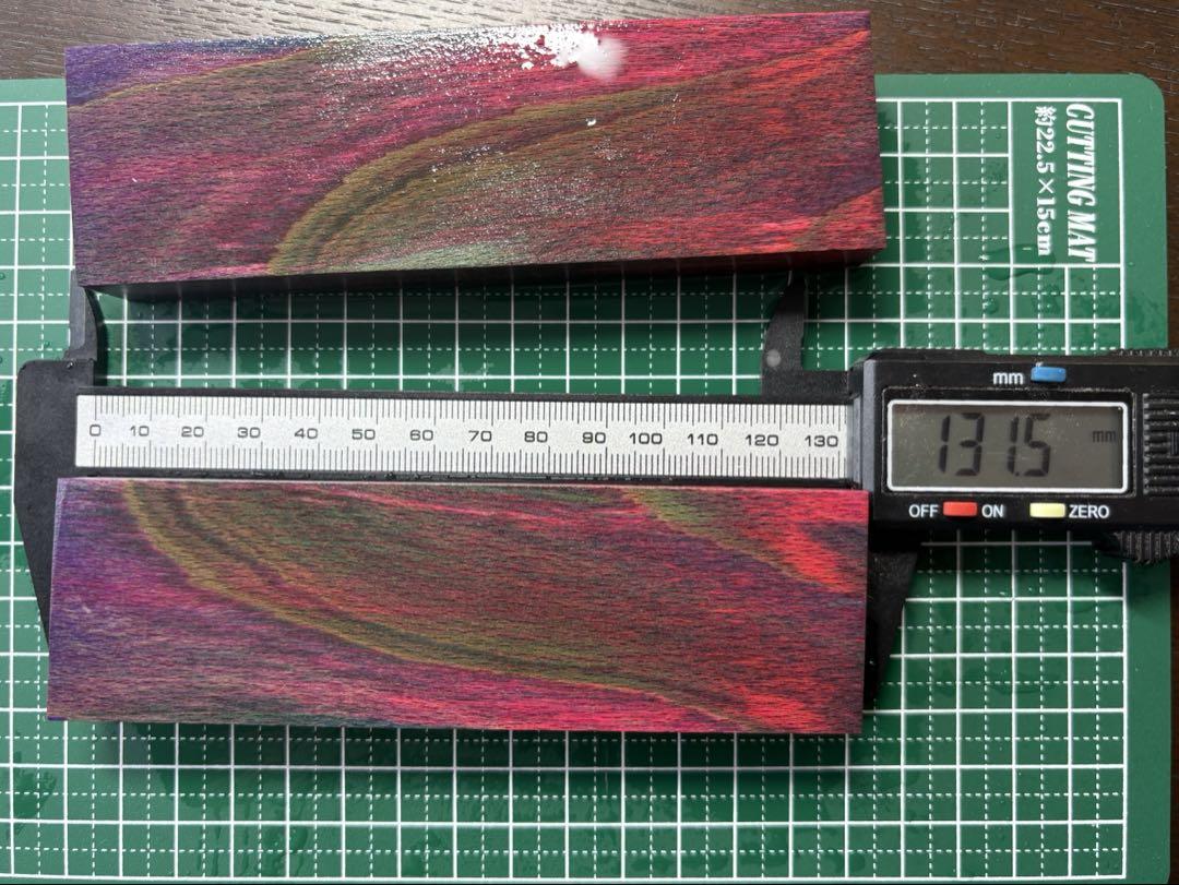 スタビライズドウッド製 ブナ材ナイフブランク（多色)新品　131*39*18