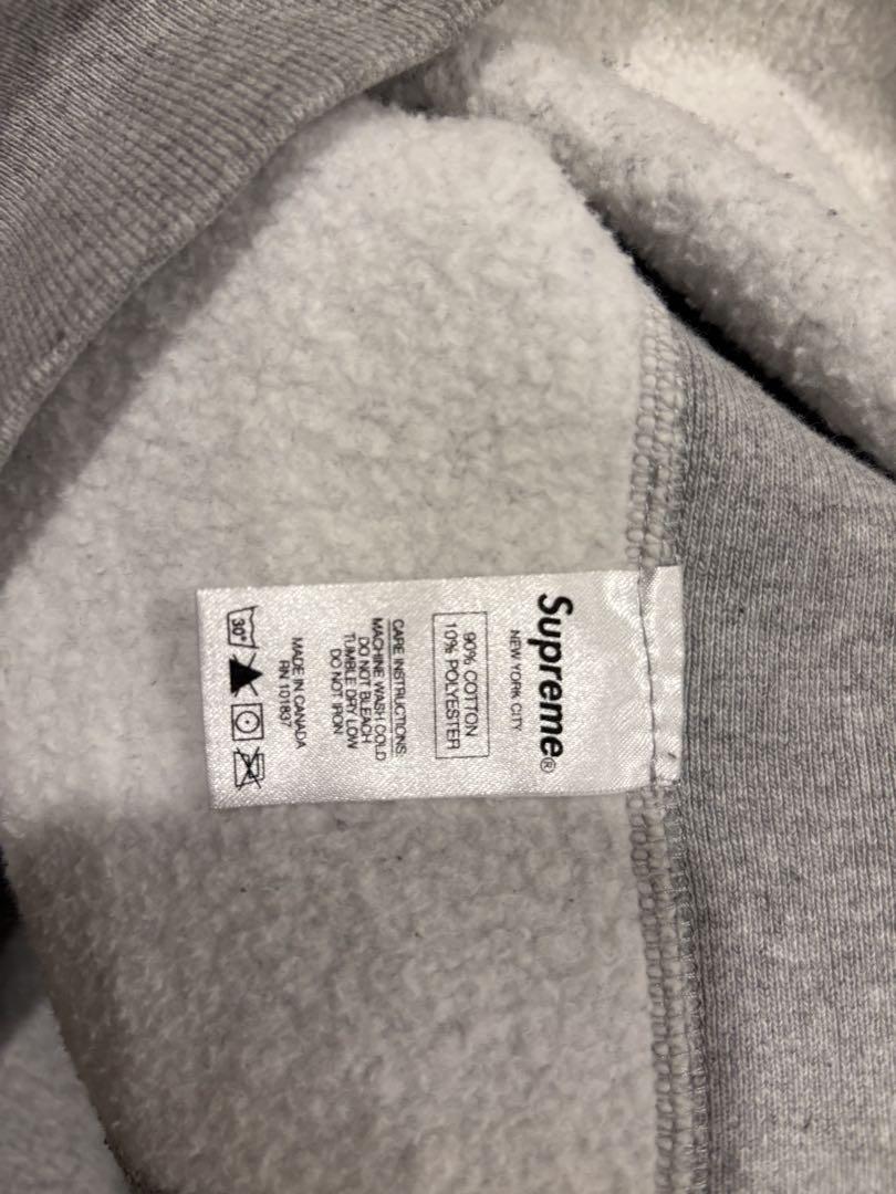 Supreme グレー ロゴスウェット
