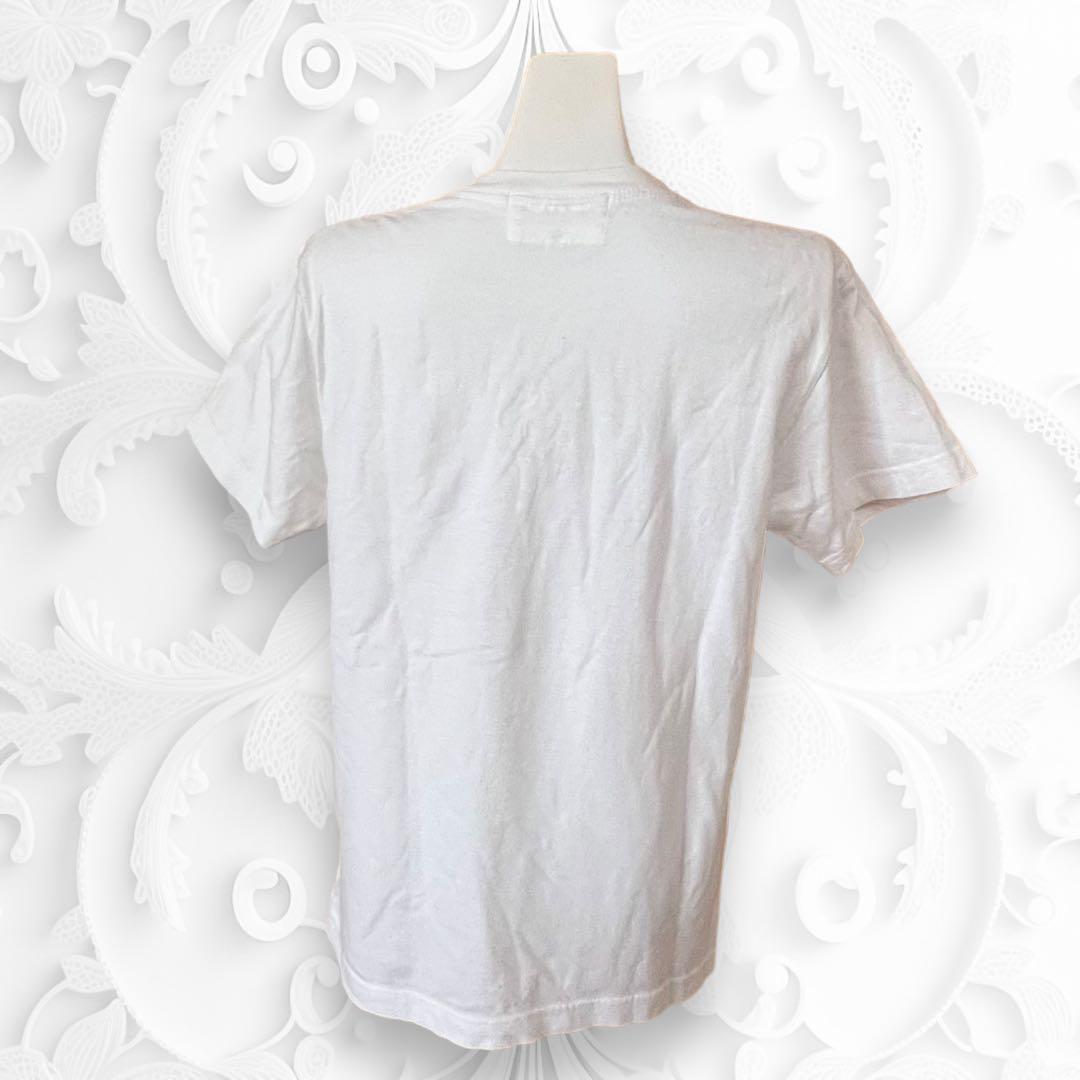 超希少　ラコントル　半袖Tシャツ　ロゴひプリント　木板画　綿100% 白T