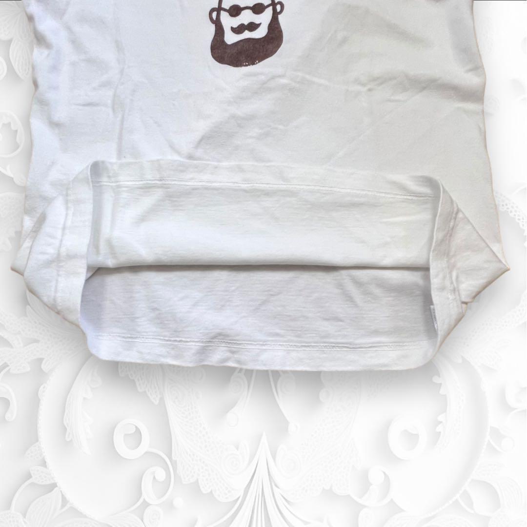 超希少　ラコントル　半袖Tシャツ　ロゴひプリント　木板画　綿100% 白T