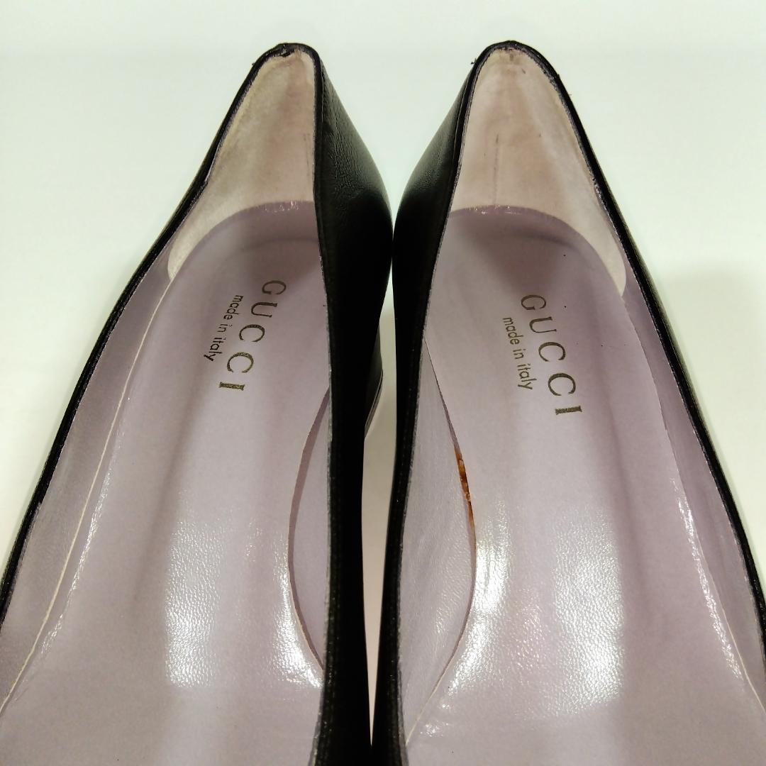 【美品】 GUCCI パンプス ブラック 24.5～25cm