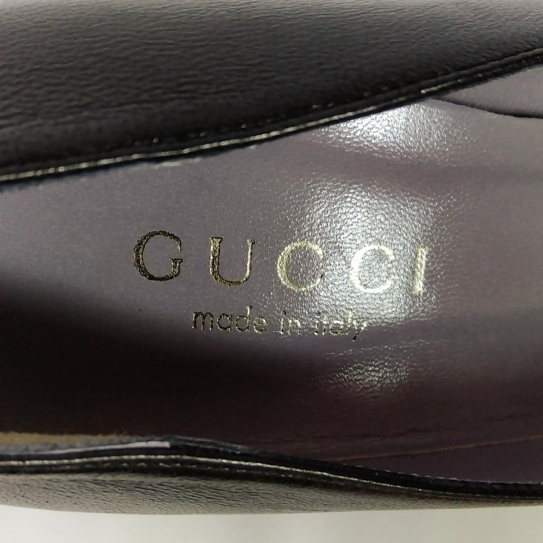 【美品】 GUCCI パンプス ブラック 24.5～25cm
