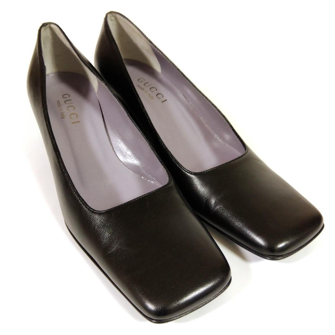 【美品】 GUCCI パンプス ブラック 24.5～25cm