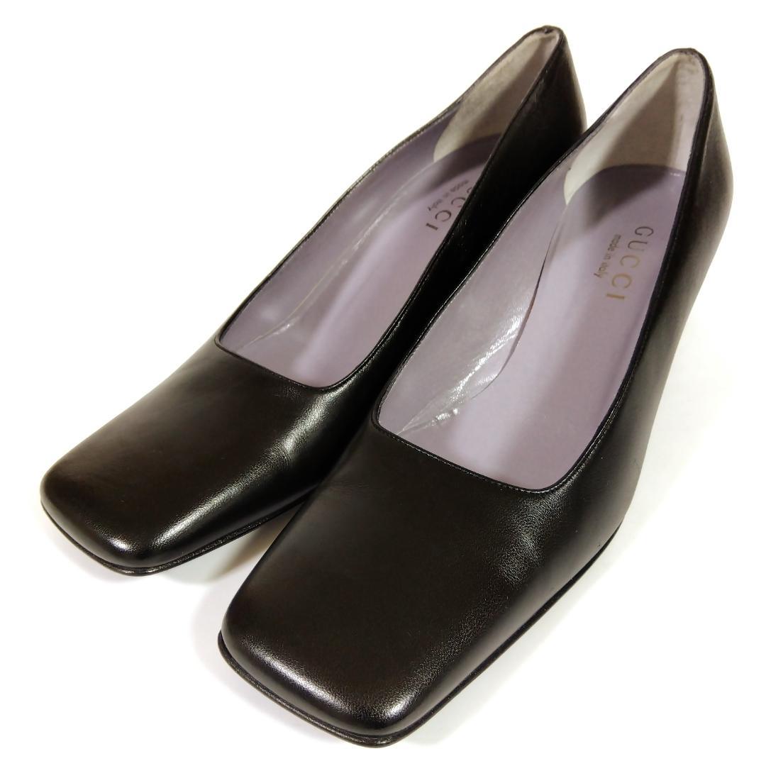【美品】 GUCCI パンプス ブラック 24.5～25cm