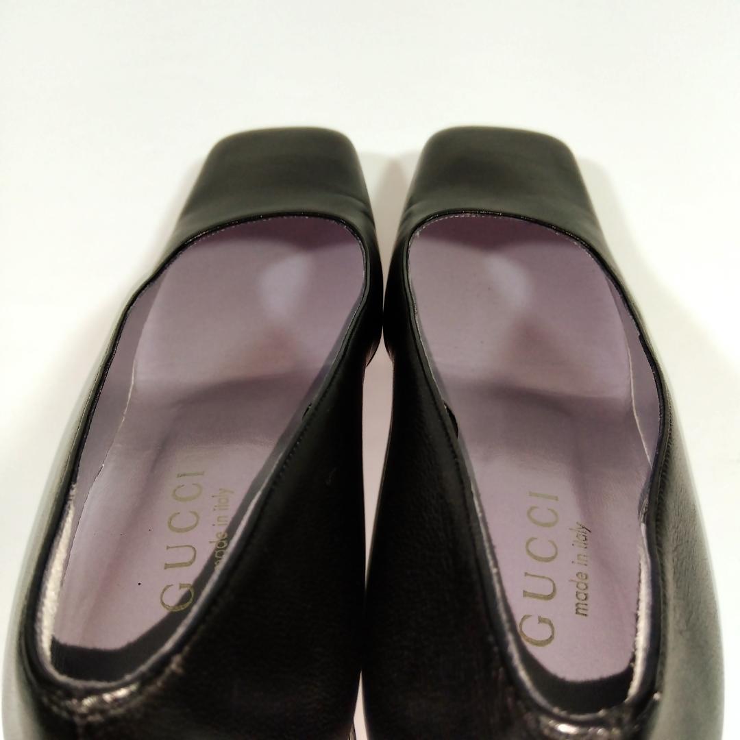 【美品】 GUCCI パンプス ブラック 24.5～25cm