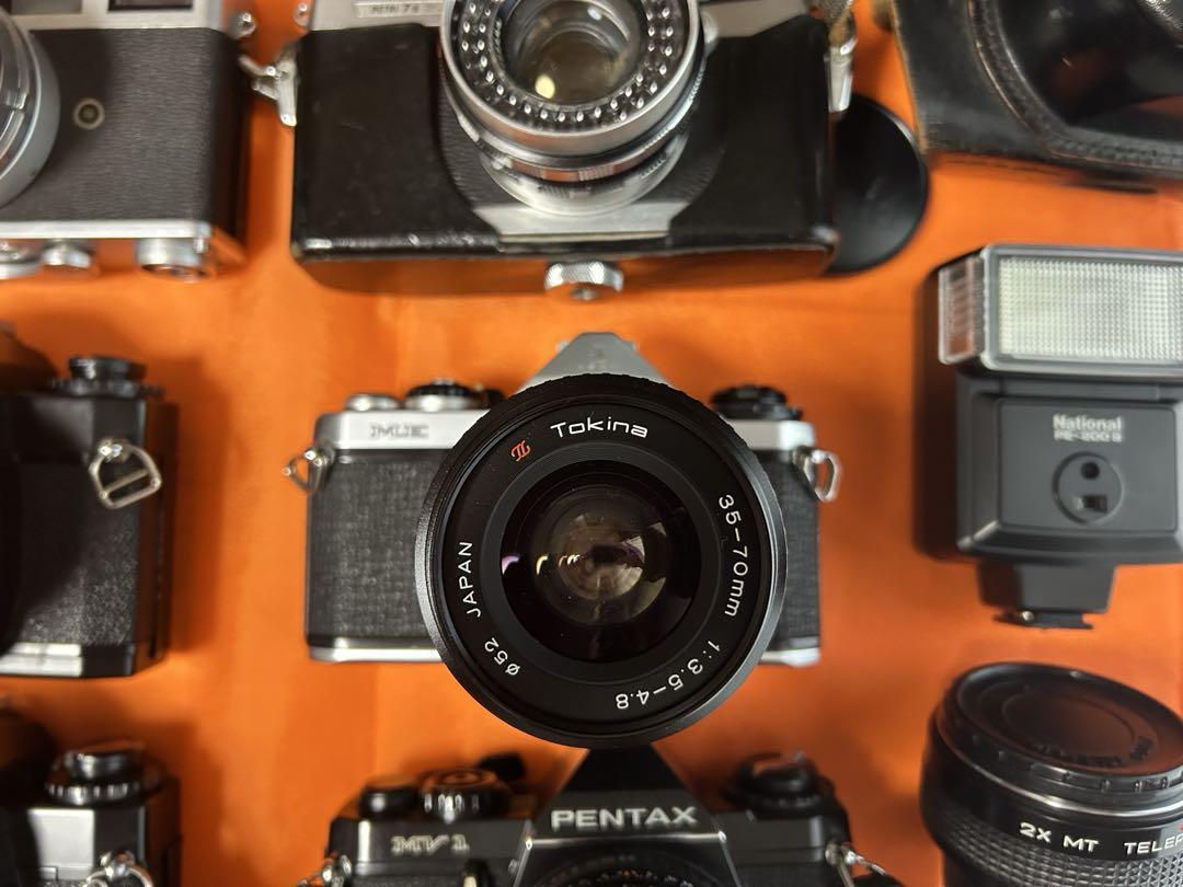 ペンタックス　リコー　キャノンペトリ　フィルムカメラ　6台