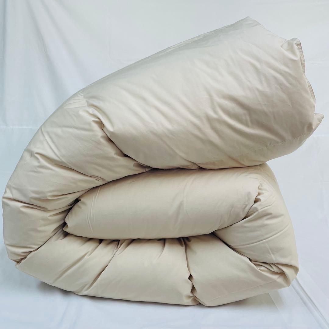 羽毛布団 ダブル 増量 抗菌防臭羽毛 日本製 サンドベージュ色 訳 羽毛布団 ダブル 増量 抗菌防臭羽毛 日本製 サンドベージュ色 訳