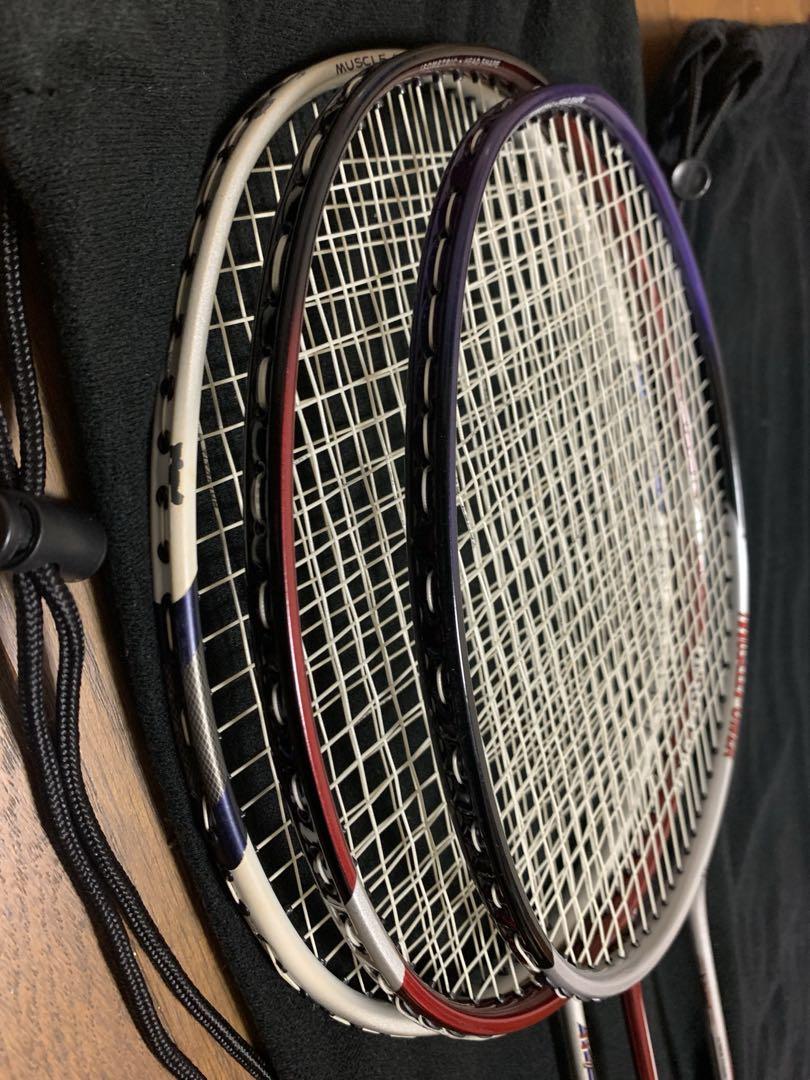 YONEX バドミントンラケット 3本セット - メルカリ